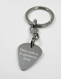 Jovivi Llavero personalizado con púa de guitarra para regalo de hombre  músico, Foto personalizada + texto grabado