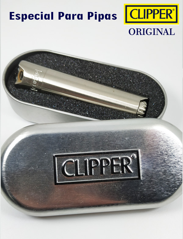 Encendedor Clipper metálico especial pipa.