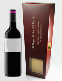 Caja para vino personalizada.