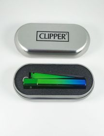 Clipper Grabado Personalizado Metálico Verde
