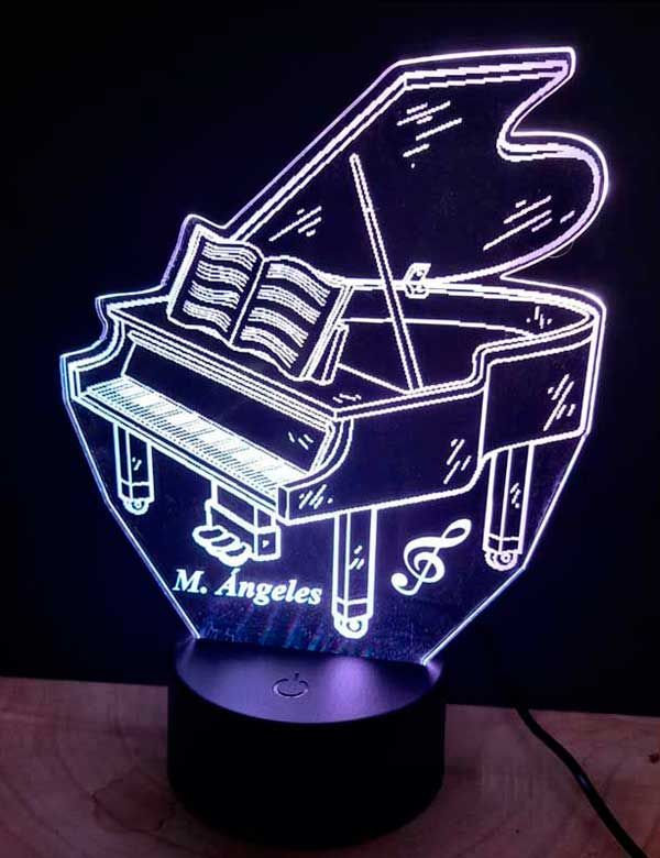 Lámpara 3D LED Piano