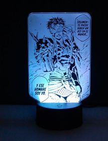 Lámpara 3D LED Manga Personalizada.