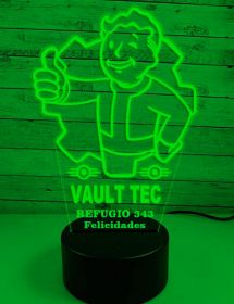 Lámpara LED Fallout personalizada