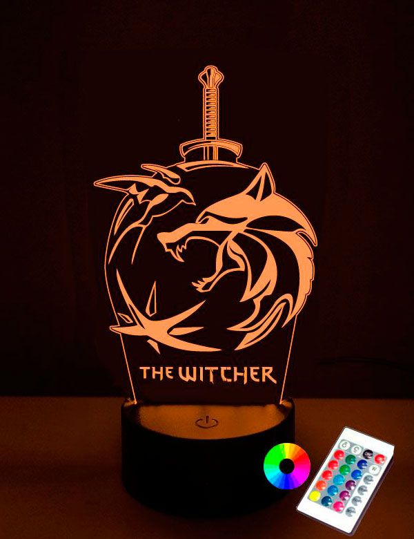 Lámpara 3D LED The Witcher