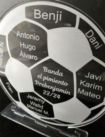 Trofeo Personalizado Balón de Futbol