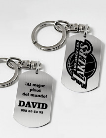 Llavero Personalizado Logo y Texto 2 Caras