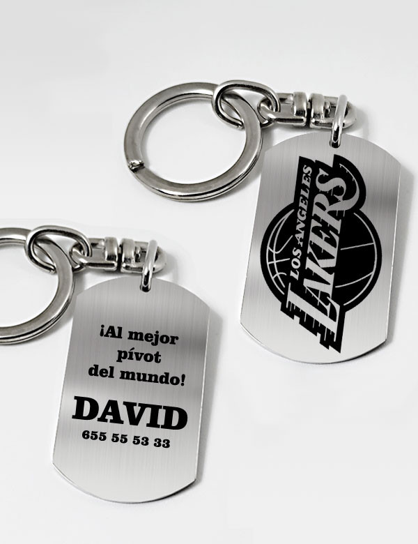 Llavero Personalizado Logo y Texto 2 Caras