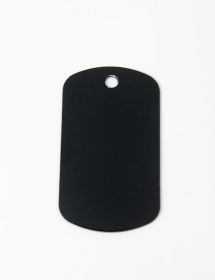Chapa aluminio grabada negra.