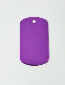 Chapa aluminio grabada morada.