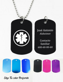 Colgante Alcheimer datos personales.