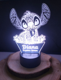 Lámpara LED Stitch personalizada