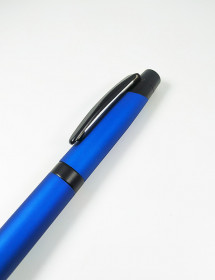 Bolígrafo Metálico Azul Intenso Grabado Personalizado