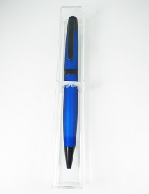 Bolígrafo Metálico Azul Intenso Grabado Personalizado