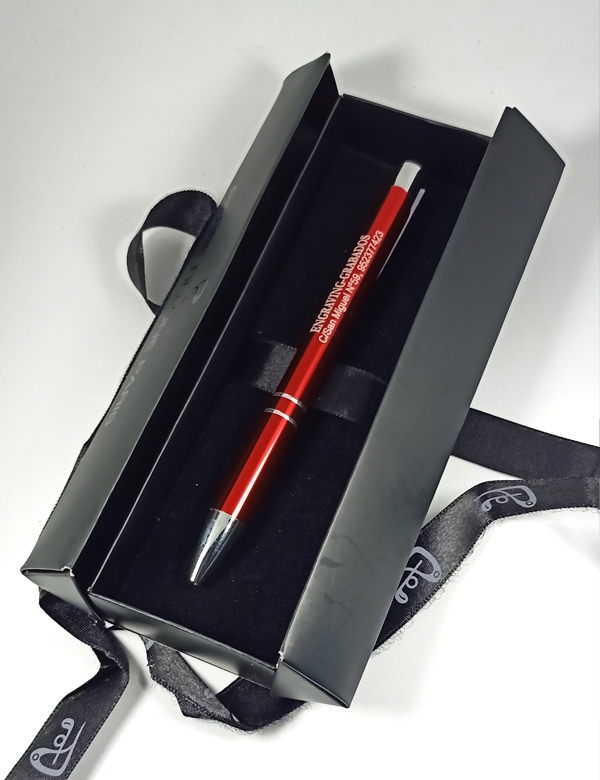 Bolígrafos personalizados Láser