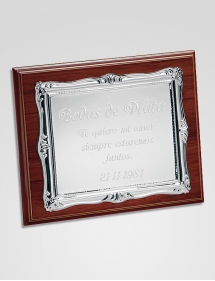 placa homenaje clásica grabado.