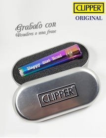 Clipper tornasol personalizado nombre.